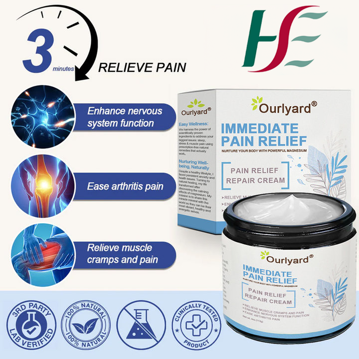 ✅Ourlyard® Magnesium Pain Healing Bone Cream (Treatment for arthritis, neuropathyy, rheumatic diseases, muscle spasms, twitches and sports injuries)