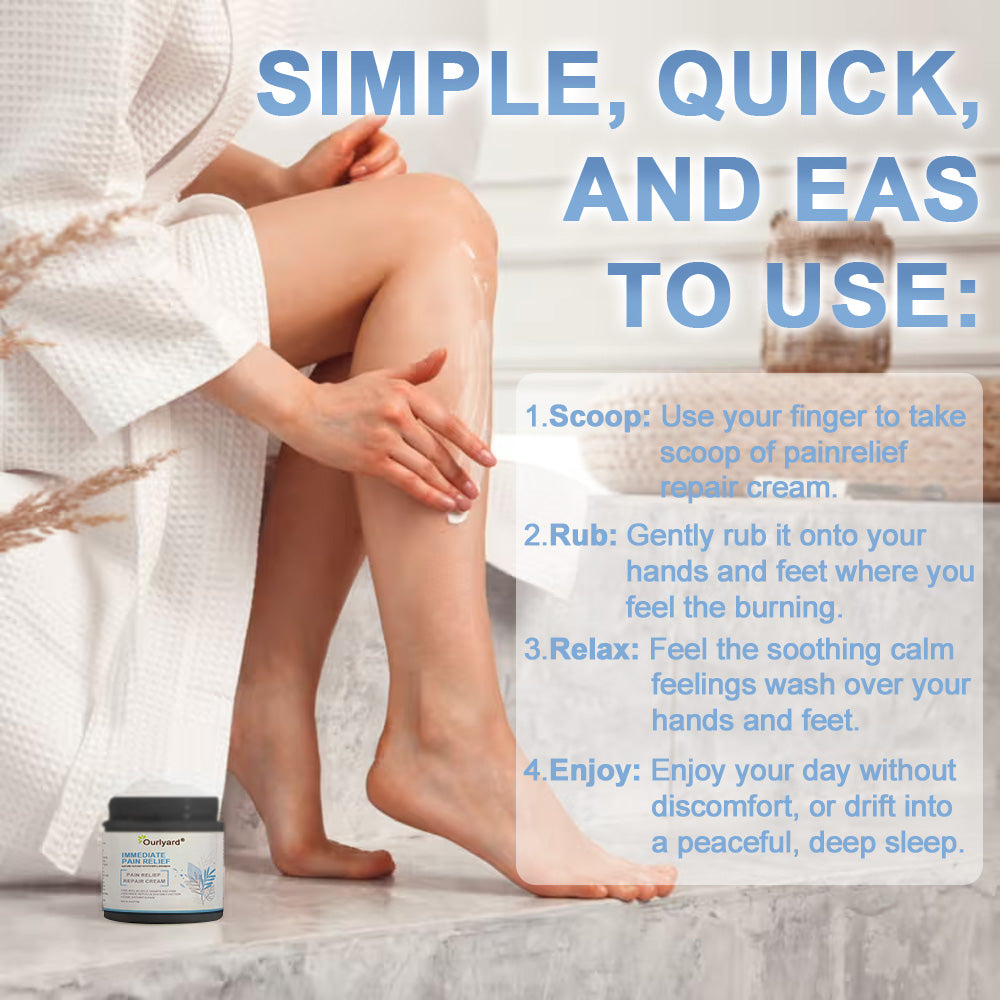 ✅HSE Approved: Ourlyard® Magnesium Pain Healing Bone Cream (Relief of neuropathy, muscle spasms, chronic pain, twitches or cramps, poor bone health and other arthritis)
