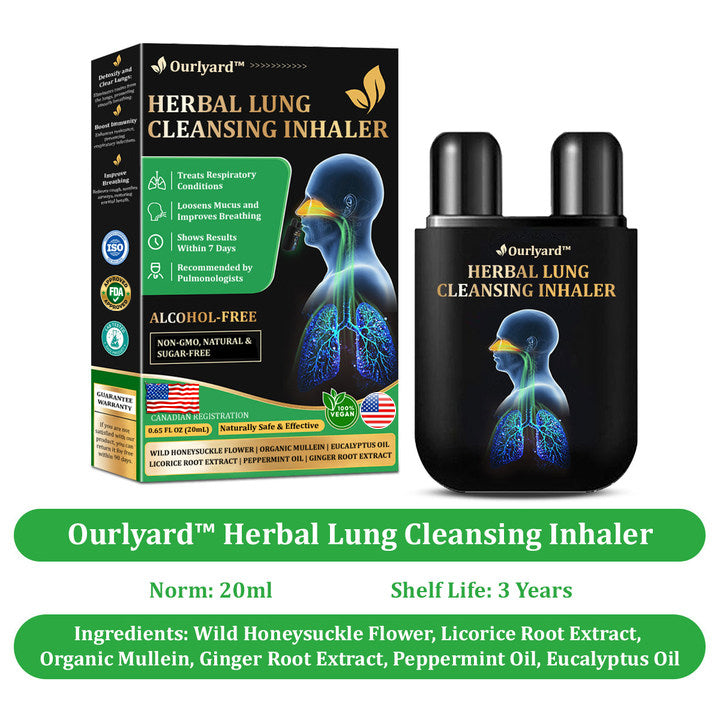 💞✅Officially certified import:Ourlyard™ Herbal Lung Cleansing Inhaler👨⚕️ (💝Quick results: Cough, wheezing, shortness of breath, sputum, stuffy nose, bronchitis, bronchitis, allergy symptoms, lung discomfort💝)