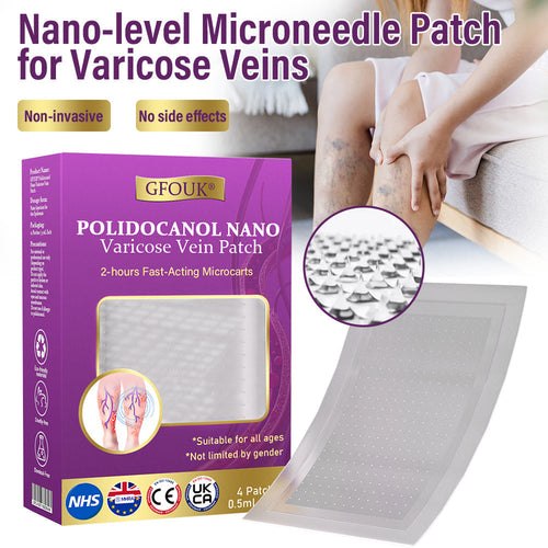 ✅GFOUK® Polidocanol Nano Varicose Vein Patch👩🏼⚕️Recommended by Irish College of Phlebology (Suitable for varicose veins, spider veins, and leg swelling)