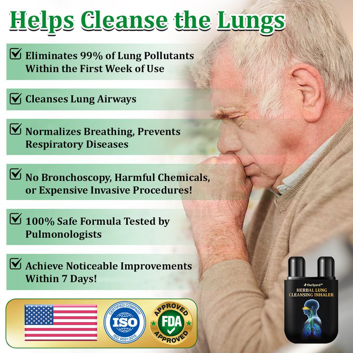 💞✅Officially certified import:Ourlyard™ Herbal Lung Cleansing Inhaler👨⚕️ (💝Quick results: Cough, wheezing, shortness of breath, sputum, stuffy nose, bronchitis, bronchitis, allergy symptoms, lung discomfort💝)